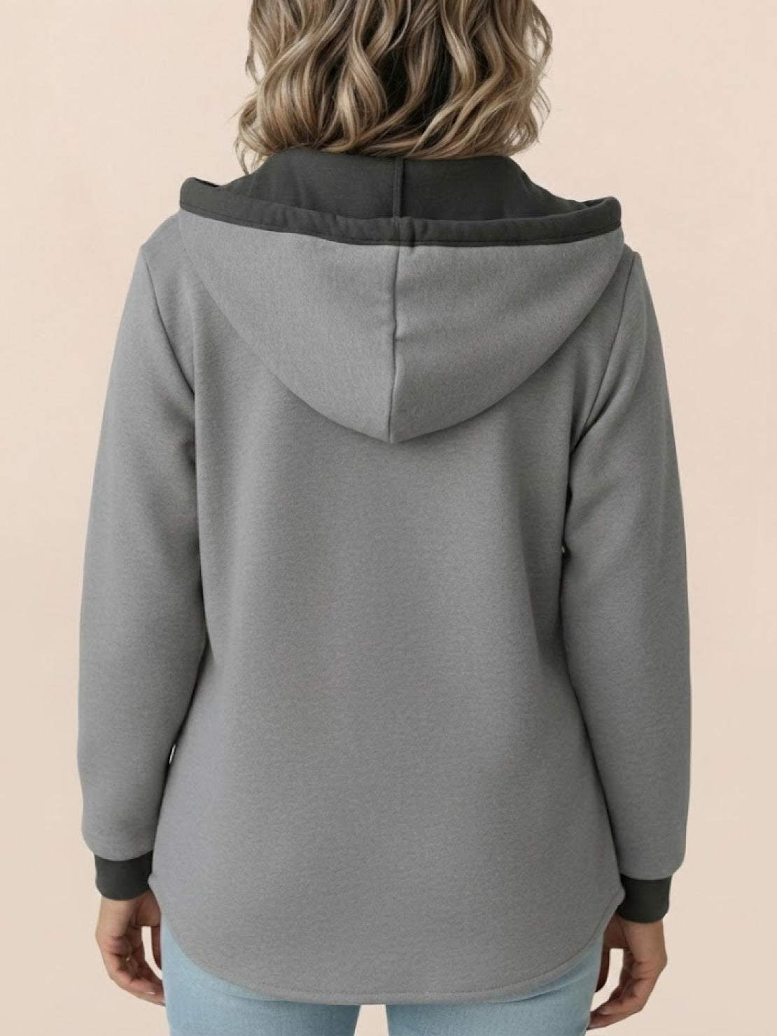 Highland Plaid Shacket with relaxed fit, soft fleece lining, hood, button-front closure, and plaid pattern for cool weather layering