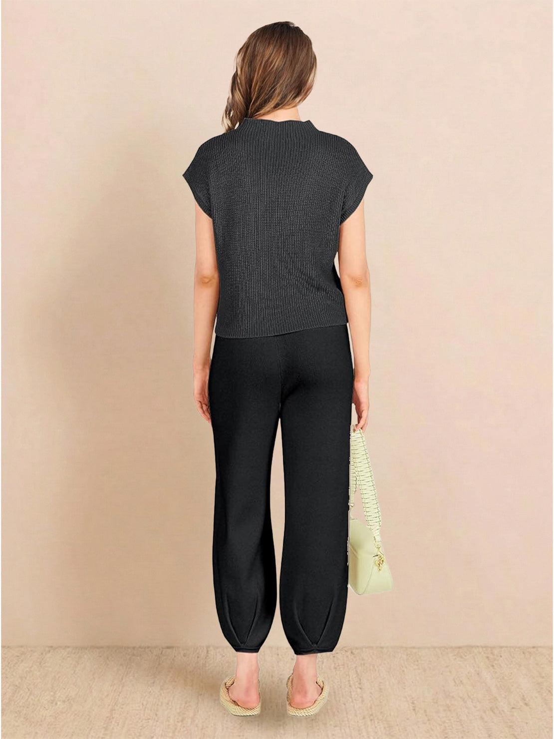 Comfy Couture Knit Sweater two-piece set with soft, relaxed fit and matching pants