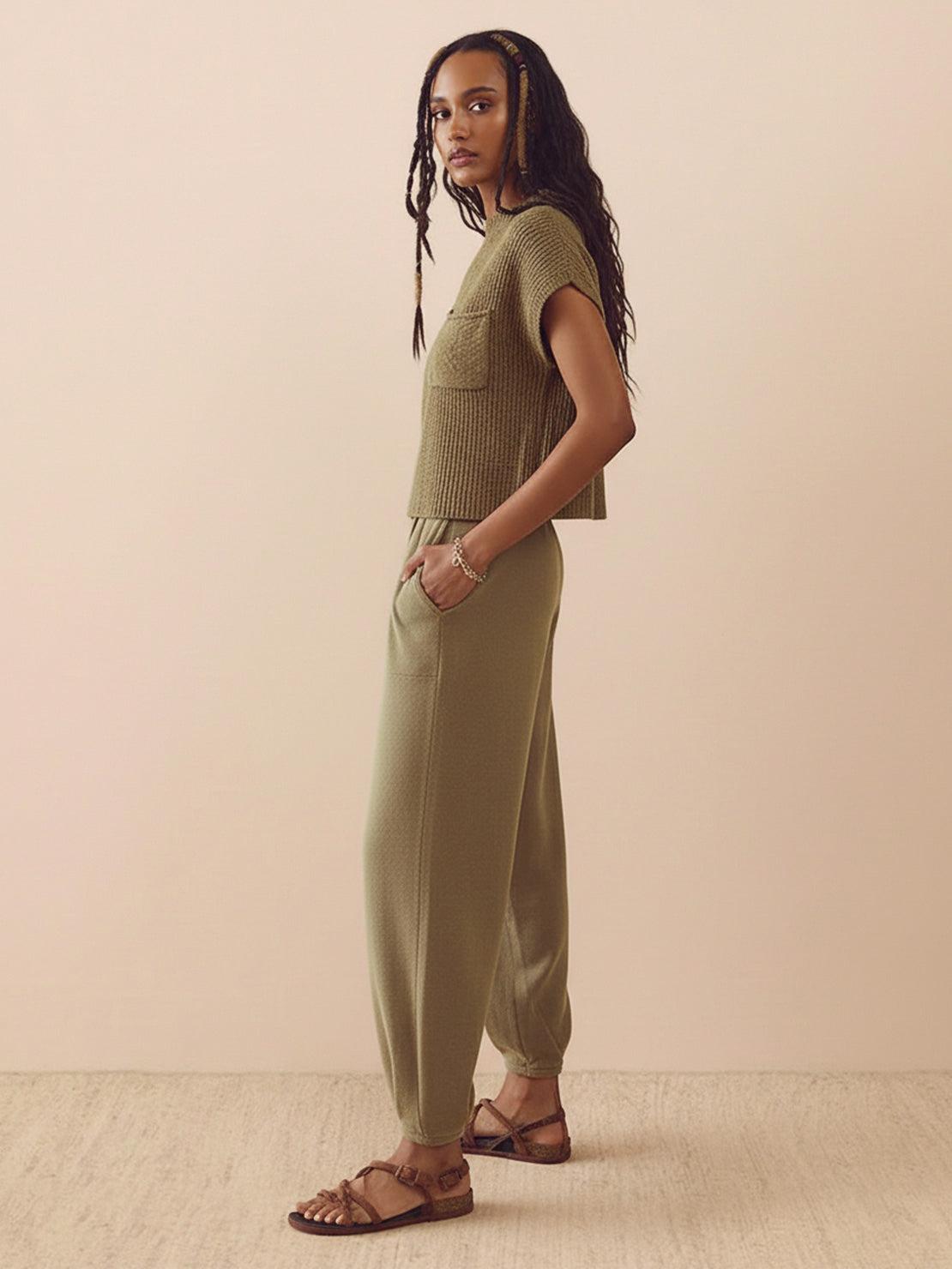 Comfy Couture Knit Sweater two-piece set in soft, relaxed fit for versatile, stylish comfort