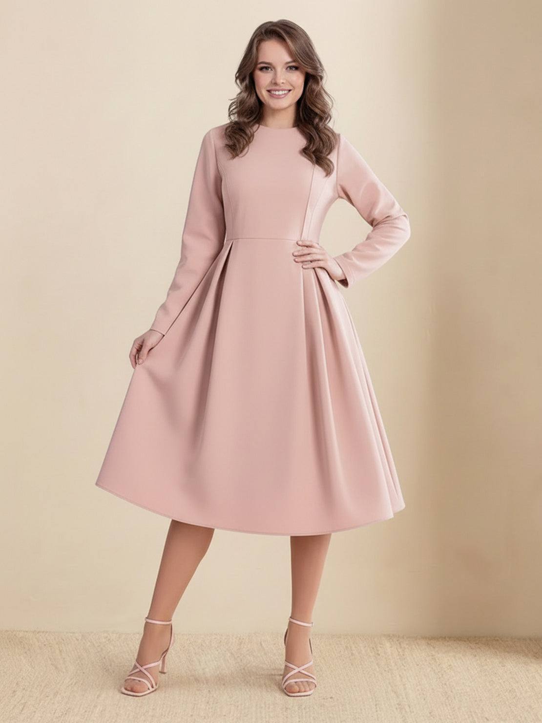 Water-repellent A-line hooded raincoat with insulated lining for women