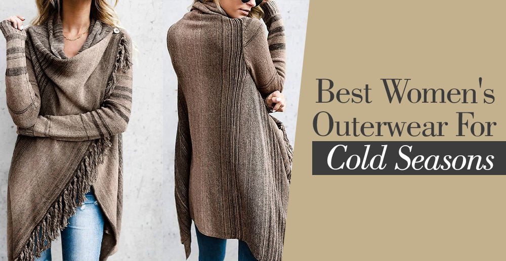 Winter essentials: Trendy outerwear for women showcased.