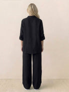 100% cotton double comfort two-piece set for women in multiple colors