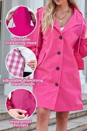 Barbara Pink Raincoat Windbreaker Jacket