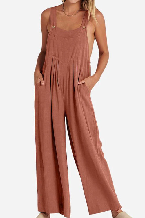 Free-Flow Wide Leg Overalls