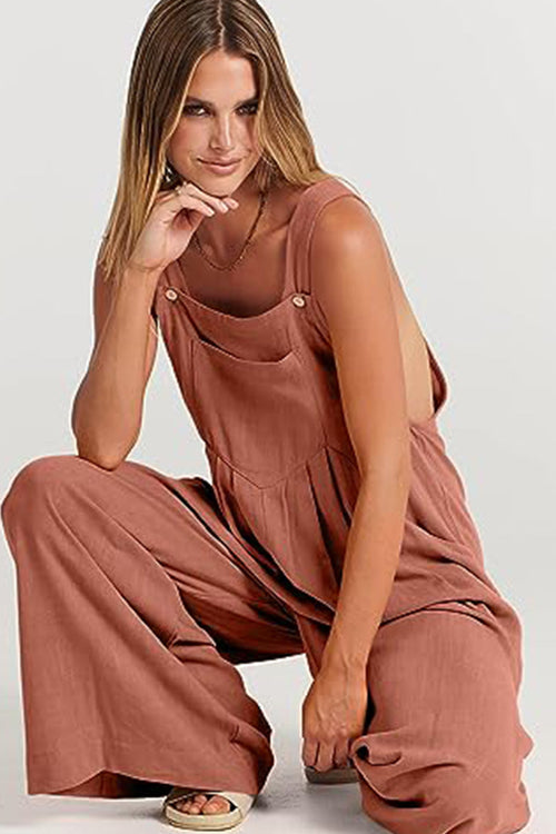 Free-Flow Wide Leg Overalls