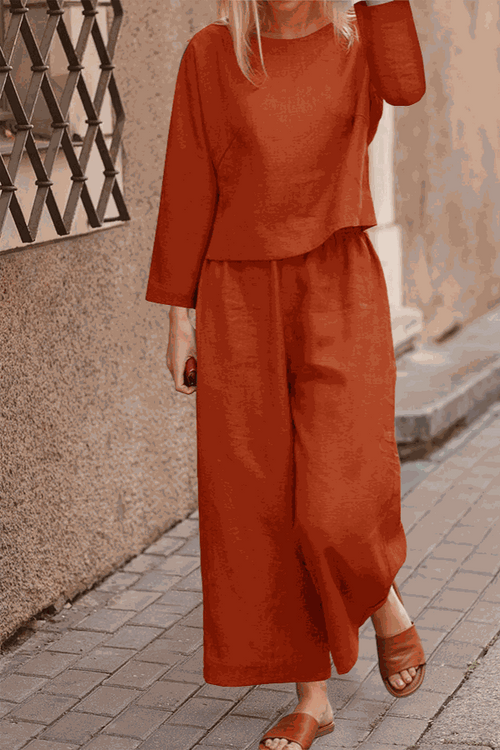 Loose Solid Color Two-Piece Set - Halloween Collection