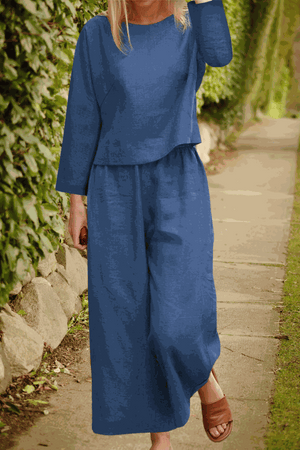 Loose Solid Color Two-Piece Set - Halloween Collection