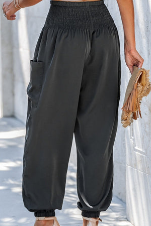 Boho Dreamer High-Waist Elastic Pants