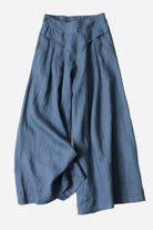 Sun-Kissed Elegance lightweight breathable blue palazzo pants for women