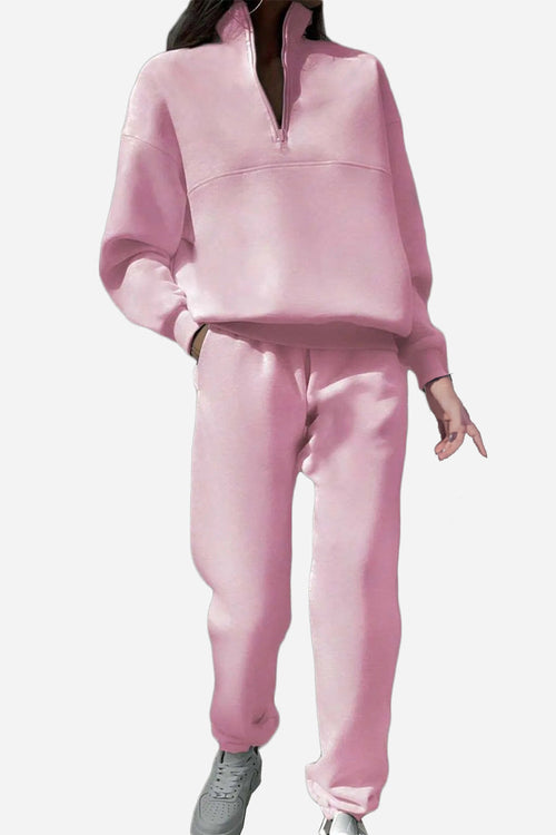 Athleisure at its Finest: Cotton-Blended Two-Piece Tracksuit