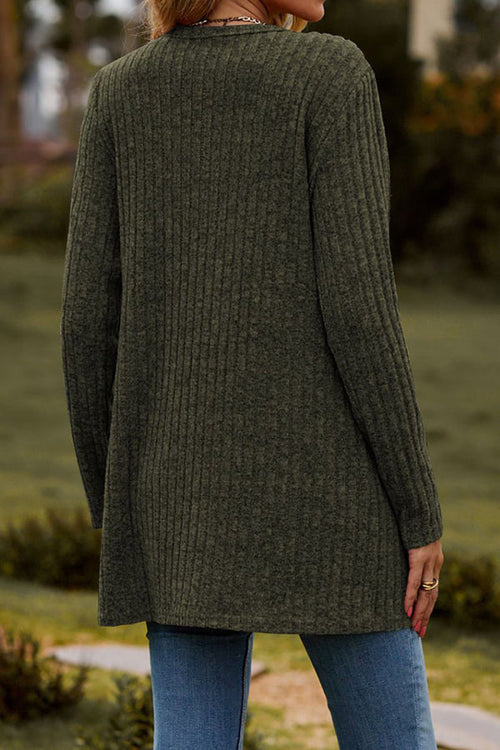 Long, Lightweight, Ultra Soft Knit-like Cardigan