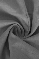 Close-up of soft gray 100% cotton fabric swirl for V-neck Cotton Two-Piece trouser set