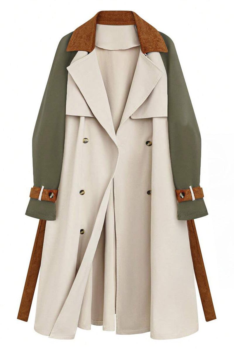 Urban Chic Oversized color block windbreaker with adjustable cuffs and contrasting collar