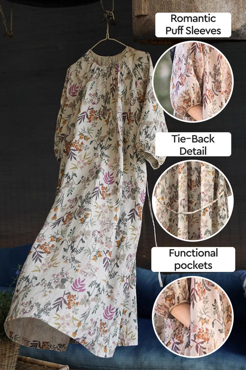 Italian Summers 100% Linen Maxi Dress