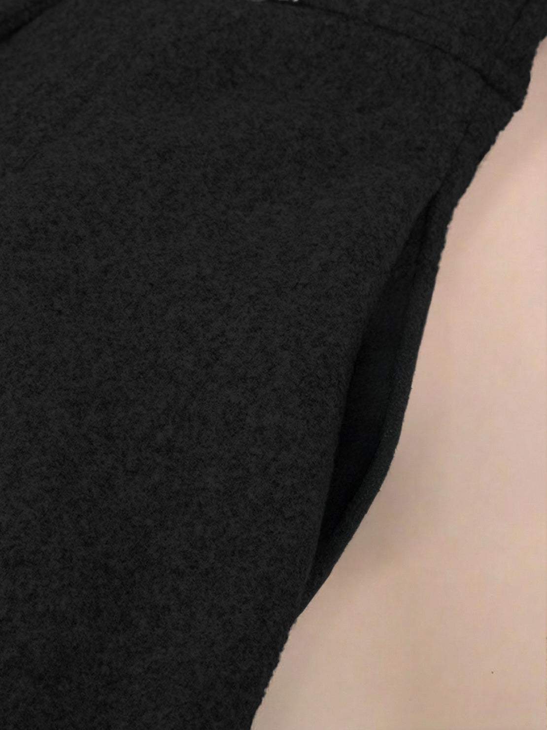 Tailored fit and flare trench coat with double-breasted buttons and smooth satin lining