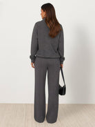 Wrinkle-free casual two-piece polo set with breathable fabric and structured design