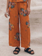 Loose fit co-ord set with soft-tailored top and wide-leg cotton trousers in a relaxed silhouette
