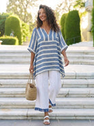 Coastal Comfort Linen two-piece set with lace details and breathable fabric for elegant, relaxed wear