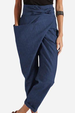 High-Waist Wrapped Comfy Pants