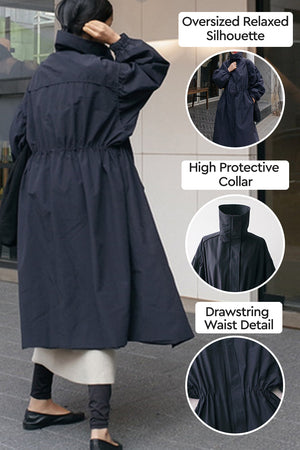 Oversized Cotton Stain-Resistant Travel Coat