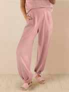 Comfy Couture Knit Sweater Relaxed Fit Two-Piece Set in Soft Knit Fabric