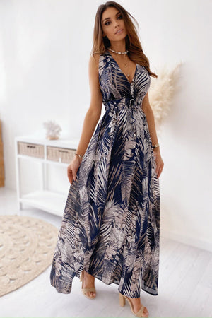 Casual Sleeveless Print Strap Dress