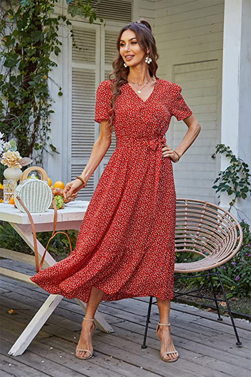 Charming Floral Boho Maxi Dress