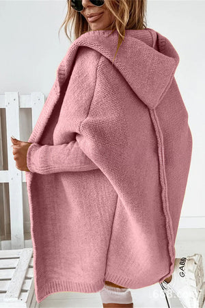 Warm Oversized Hooded Cardigan